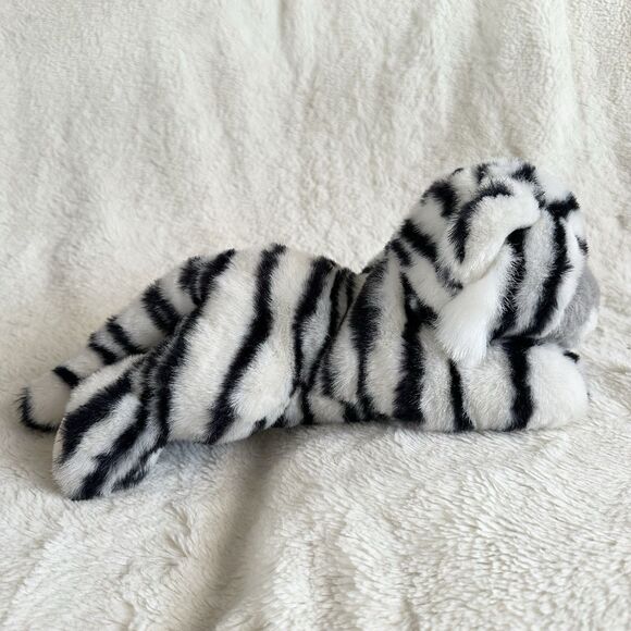 Laying White Tiger Sample Plush Dae Myung 12” Realistic Plush Toy - Picture 2 of 5